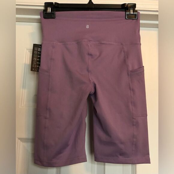 IDEOLOGY PERFORMANCE - L Sz XS Nine-Inch Bike Shorts w/Pockets in Rhapsody. NWT! - Picture 3 of 12
